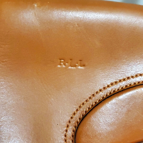 R.L.L RALPH LAUREN Red Packable Tote/Bag Nylon w. Leather Straps - Picture 7 of 12